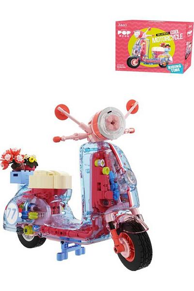 Vagonlife Jaki Maker Pop Super Cool Motorcycle -Jk8325-3 (552 Pieces) Toy Building Set