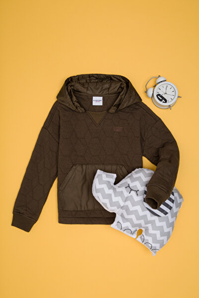 U.S. Polo Assn. Суичър с качулка за момче, кокос 50256387-VR153