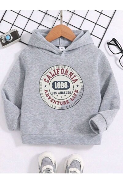 MOONBULL Hanorac cu glugă imprimat California 1898 pentru copii