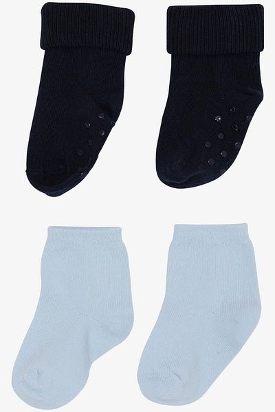 Katamino 0-24 Months Abs Sock for Baby Boy - Mixed Color Set of 2