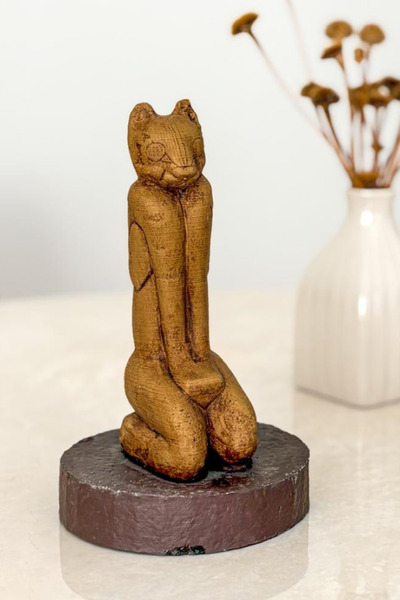 ArkeoArt Design Marco Cat: Eski Çağlardan Gelen Kedi Figürü , 20 cm