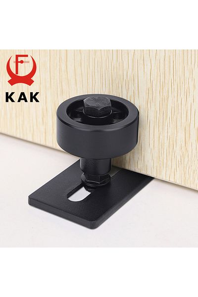 Choice KAK 8 in 1 Adjustable Door Roller Black Window Roller Sliding Door Slides Rails Barn Door Floor G...