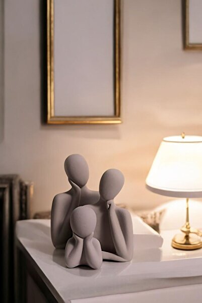 tambana 3’lü Cappuccino Heykel Biblo Seti Dekoratif Süs Eşyası Dekoratif Masa...