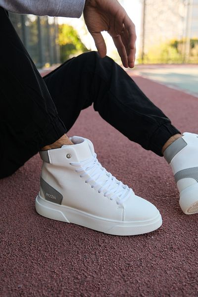 Riccon Bílé pánské boots0012176