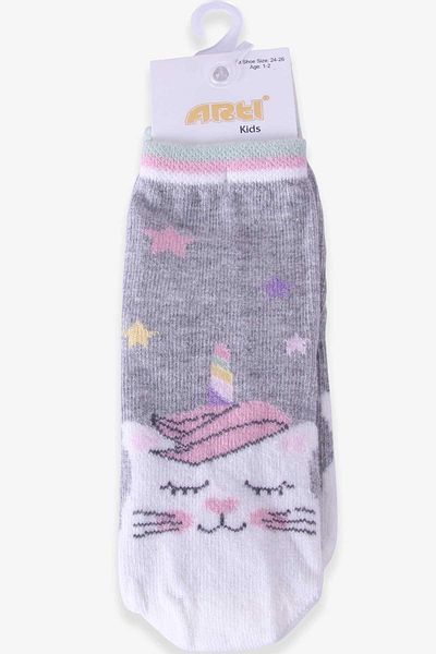Katamino Момичешки чорапи Еднорог 1-2-9-10 години, Сиви