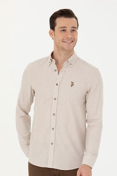 U.S. Polo Assn. U.S. Polo Assn. Pánská tkaná zimní košile slim Fit