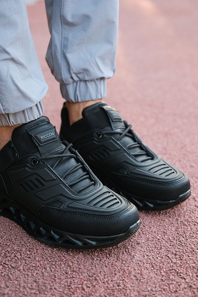 Riccon Schwarze Herren-Sneakers00122021