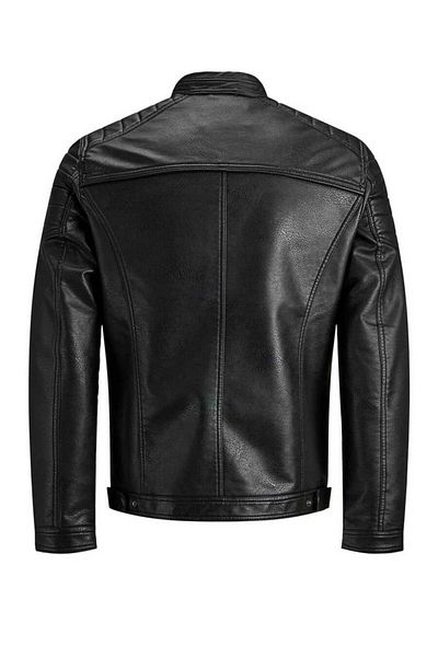 Jack & Jones Ανδρικό μαύρο παλτό Jjerocky - Noos 12147218-Μαύρο