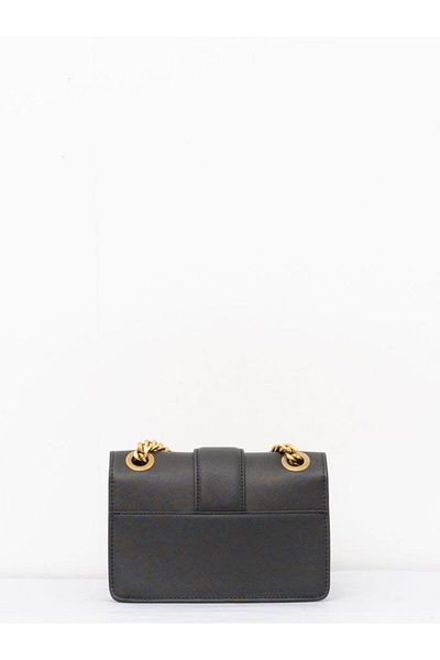 Just Cavalli Women's Brand Logo Black Shoulder Bag with Adjustable Chain Strap 77Ra4Bi2Zs766-899