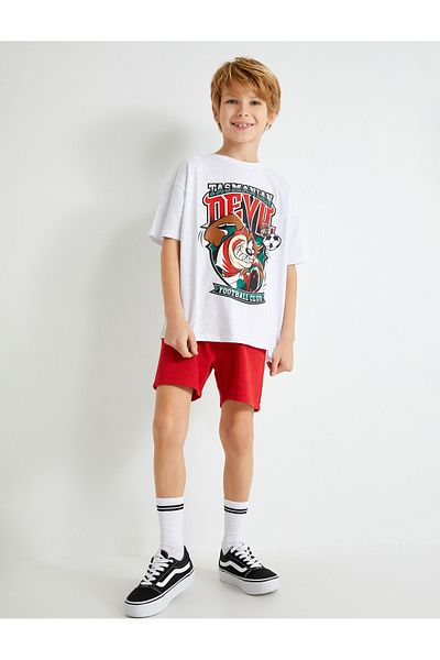 Koton Cotton Tasmanian Devil Licensed Printed T-Shirt