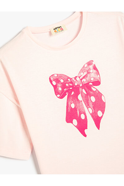 Koton Rövid ujjú pamut póló - masnimintás, legénységi nyakú