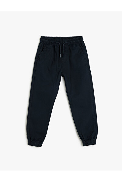 Koton Beli Bağlamalı Pamuklu Cepli Jogger Okul Pantolonu