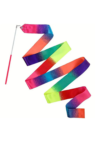 YAPIŞKAN STORE Balerin Dans Kurdelesi 2 Metre Yaylı Uç - Jimnastik Ve Bale Dö...