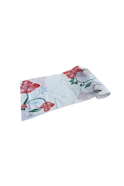 Pratikser Disposable Polyethylene Tablecloth Rose - 80x100cm - 25pcs/roll