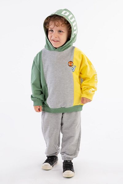 Harika KIDS Σετ αθλητικής φόρμας για αγόρι με κουκούλα - δύο κλωστές