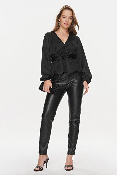 Guess Kadın Guess Regular Fit Bluz - Siyah
