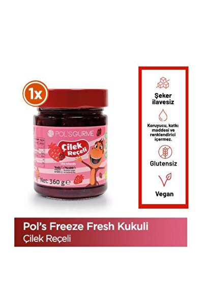 Pol's Gurme Pol'sgurme Kukuli Çilek Reçeli Şeker Ilavesiz Chia Tohumlu %65 Meyve Oranlı 360 gr
