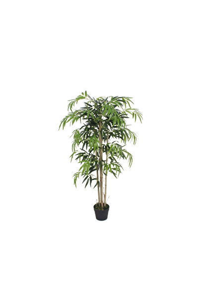 LAMEDORE Yapay Bambu Mango Ağacı 120cm Boy Büyük Gerçek Görünümlü SAKSISIZ