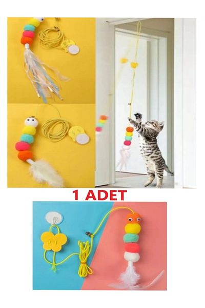 Friends Elastic Self-Adhesive Cat Play Rod