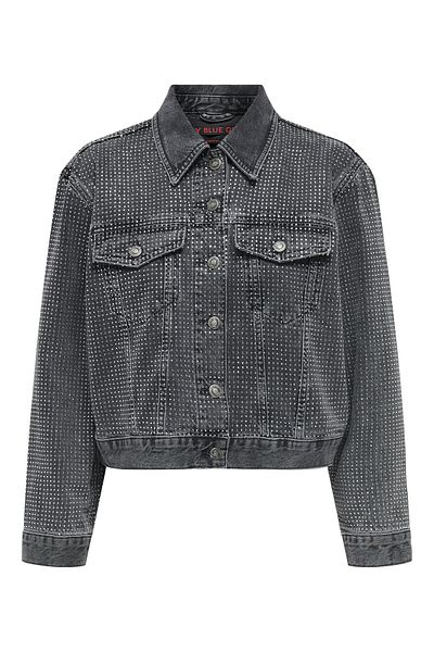 ONLY Onlhudson Grey Dnm Deco Jacket - Γυναικείο, Cro Cut, 15332586-Greydenim
