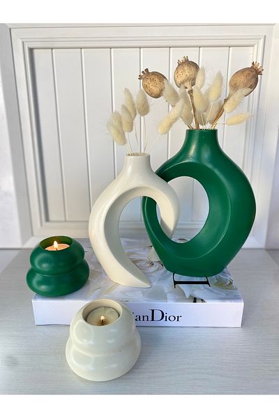 Luthien Dear Ivy Vase and Candlestick Set