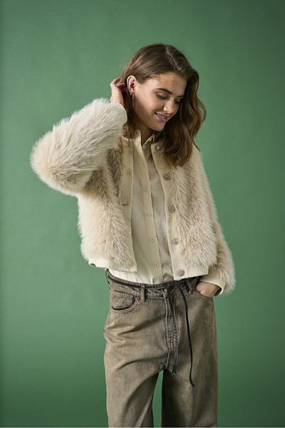 ONLY Бежово дамско яке от изкуствена кожа - Otw Jacket 15330060-Clouddanc