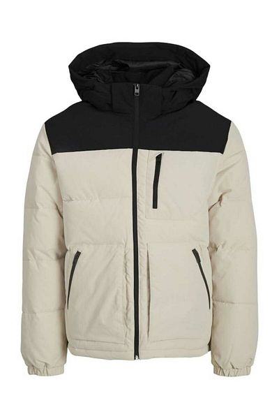 Jack & Jones Μπεζ ανδρικό μπουφάν Puffer - Jjeotto Sn, Moonbeam 12258416