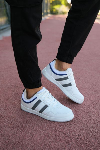 Riccon Herren Sneakers00122022 Weiß Geräuchert