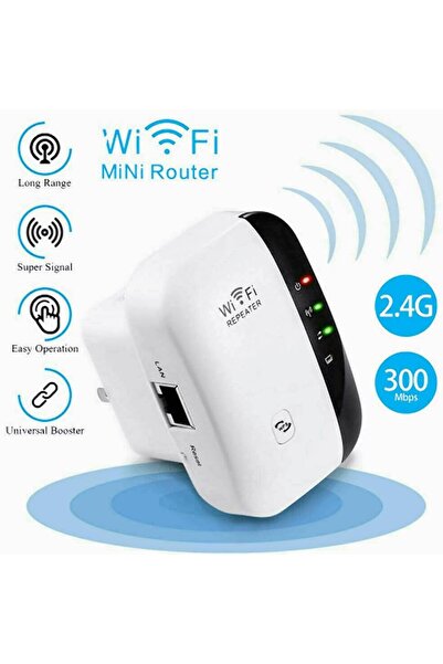 Genel Markalar Access Point Wi-Fi Repeater Kablosuz Sinyal Güçlendirici Menzil Genişletici 300MBPS