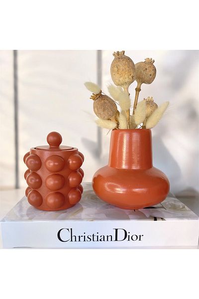 Luthien Balloon Vase and Vase with Lid