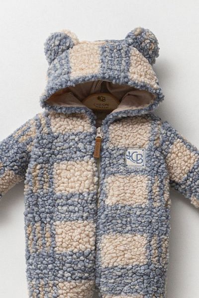 Cassiope Thick Winter Wellsoft Girls and Boys Jumpsuit with Hooded Lining Booties