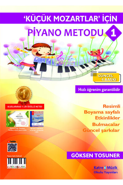 Katre Müzik Okulu Yayınları Küçük Mozartlar Için Piyano Metodu 1 (ÖDÜLLÜ METOD)
