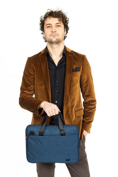 Necati Çanta Οργάνωση Macbook 13 και 14 ιντσών - Χαρτοφύλακας Laptop Navy Blue