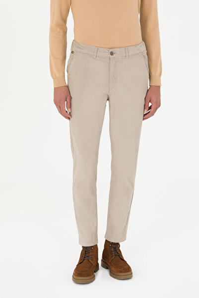 U.S. Polo Assn. Men's Stone Canvas Trousers 50253463 -Vr049