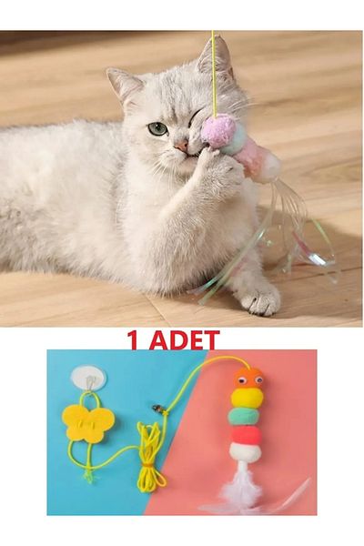 Friends Elastic Self-Adhesive Cat Play Rod