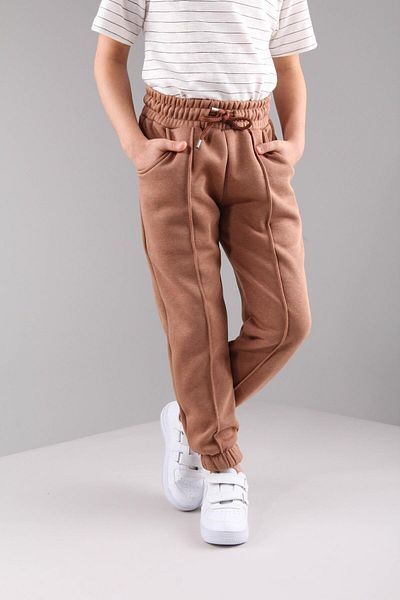 Perendi Unisex Παιδική Φούτερ - Άνετη Εφαρμογή, Ελαστική και Fleece, Καφέ