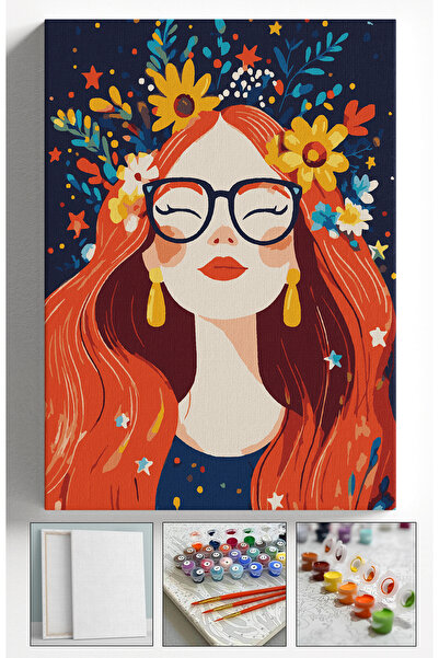 Sulepas Sayılarla Boyama Çerçeveli Hobi Seti Numaralı Tuval  Fırça Boya Dahil...