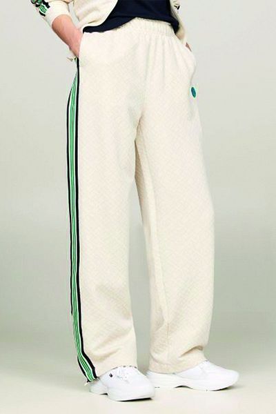 Tommy Hilfiger Women's Sweatpants with Stripe Legs and Zipper