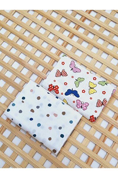 Yada Baby بطانية موسلين متعددة الأغراض 2 قطعة 100% قطن عضوي 80x80 سم