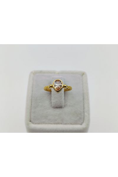 Alina Jewelry Adjustable Gemstone Rings - Tourmaline, Crystal Quartz, Citrine, Peridot and Ruby