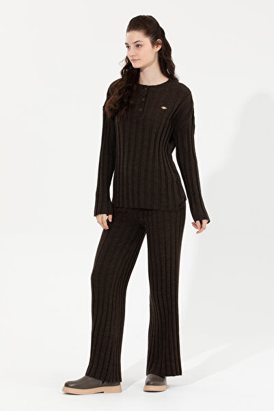 U.S. Polo Assn. Γυναικείο πουλόβερ με λαιμόκοψη Coconut 50253028-VR153