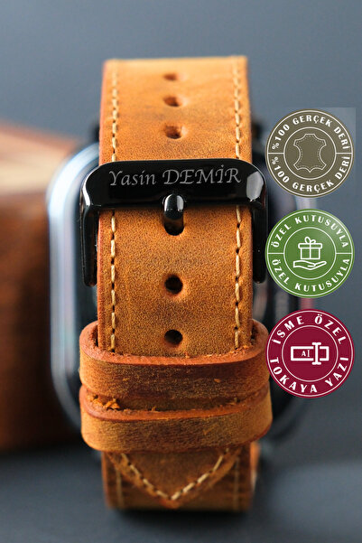 vagave Apple Watch Uyumlu Deri Kordon Saat Kayışı Ultra 2 42 44 45 46 49 Mm 6...