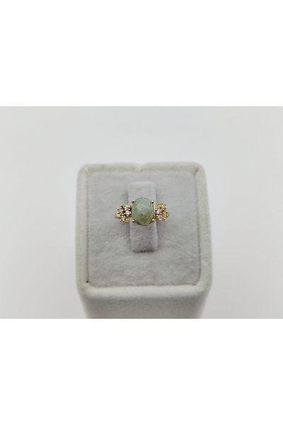 Alina Jewelry Adjustable Gemstone Rings |   Turquoise, Ruby, Emerald, Black Onyx, Rose Quartz and Aquamarine