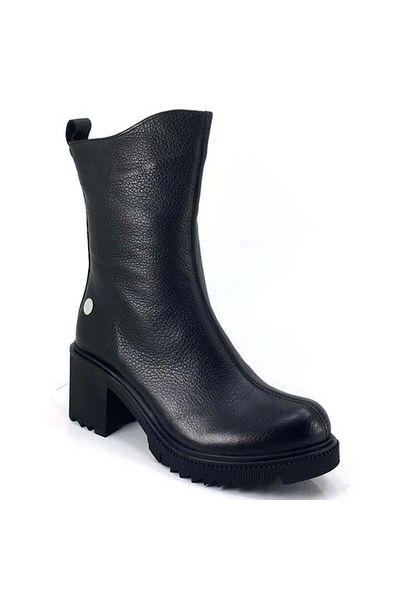 Mammamia 1305 Genuine Leather Daily Women's Boots-Black