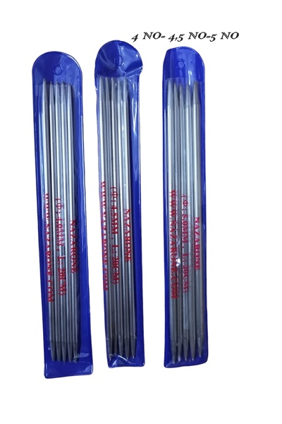 Kezban Tekstil 5 Lİ PATİK,ÇORAP ŞİŞİ 4 NO, 4,5 NO, 5 NO   3 LÜ SET