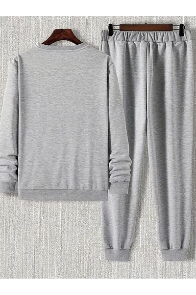bellanova Unisex New Season Cotton Hooded Sweatshirt Sweatpants 2Li Set
