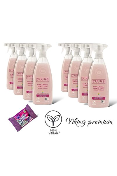 Viking Çok Amaçlı Yasemin & Vanilya 8 Adet 1 Adet Magic Sünger