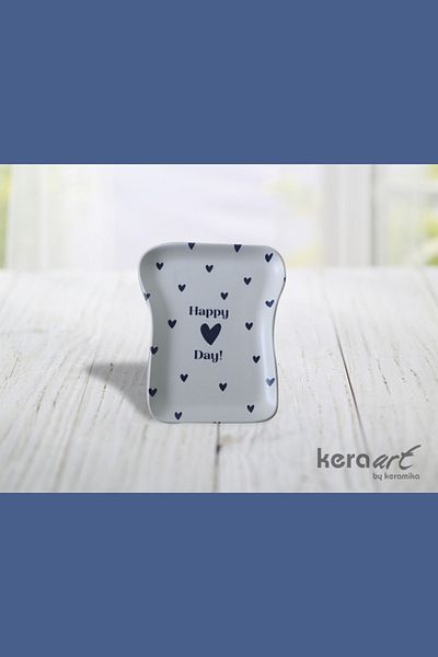 Keramika Set for Breakfast and Toast, Happy Figure 3+1 Pieces