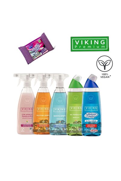 Viking Premium 4'lü ve 1 Adet Sandal Ağacı + Magic Sünger