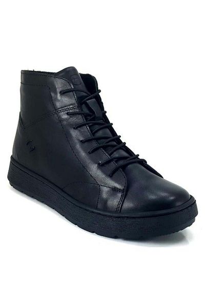 Mammamia 1905 Genuine Leather Daily Women's Boots-Black